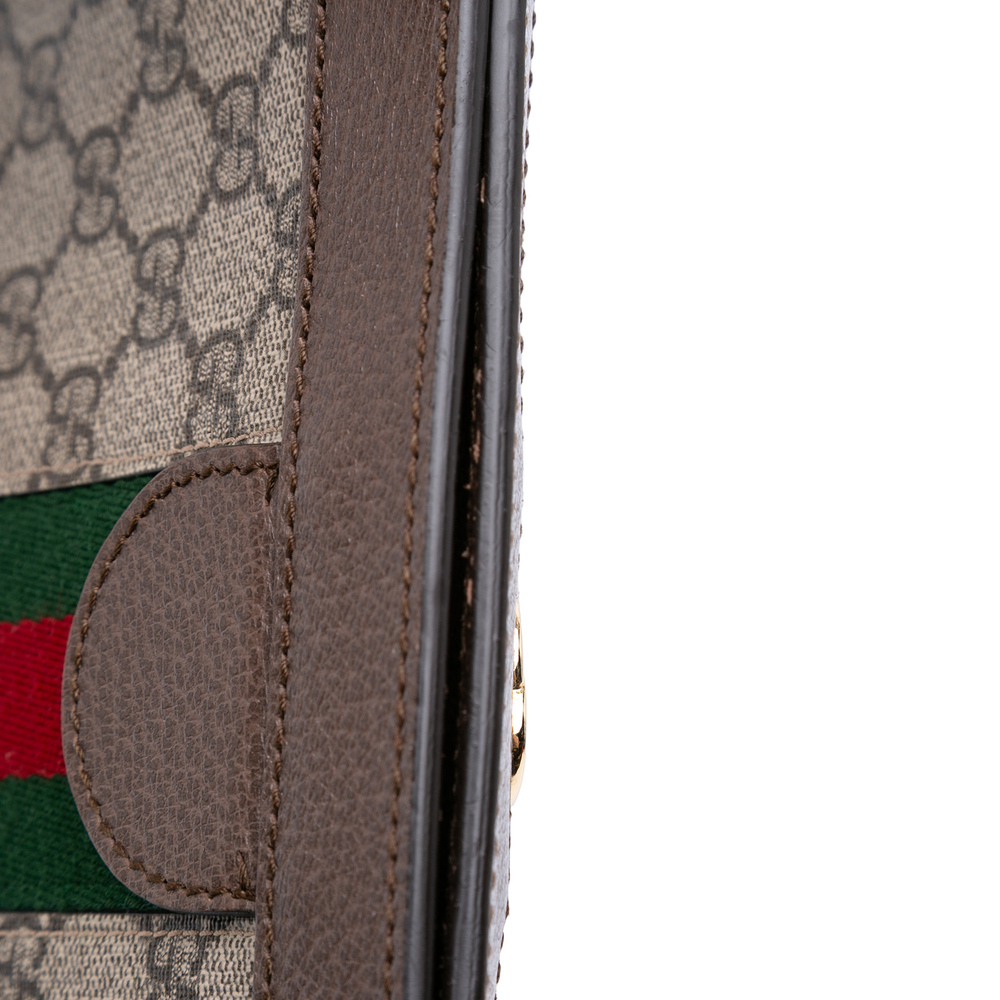 Pre-Loved Gucci Small GG Supreme Web Ophidia Chain Crossbody - Picture 11 of 12